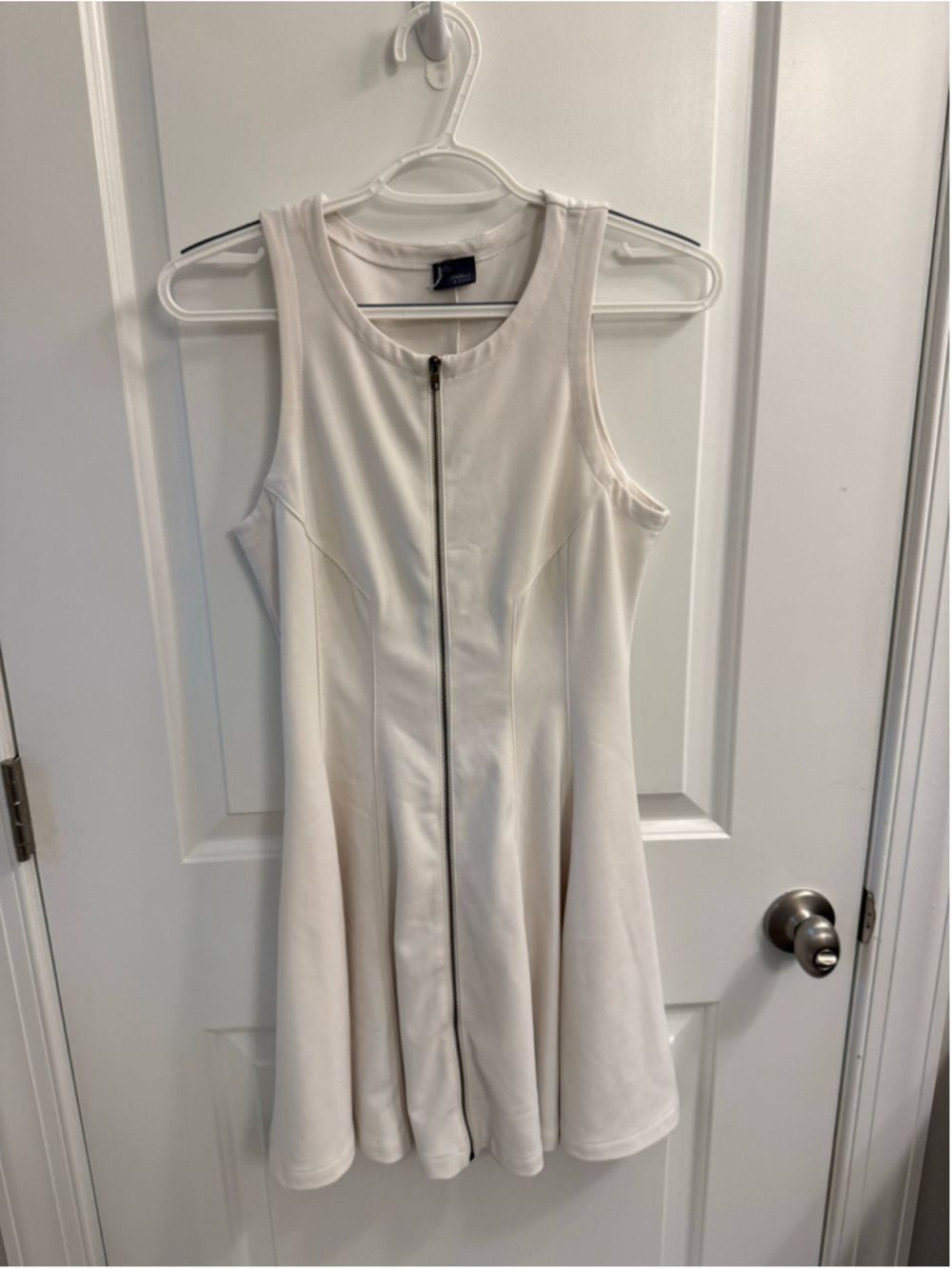 Urban Outfitters White Zip Front Dress